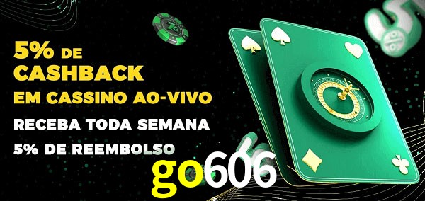 Promoções do cassino ao Vivo go606